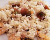 Foto del paso 10 de la receta: Risotto con champiñones, bacon y langostinos