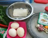 Foto langkah ke 1 dari resep Pepes tahu telur.