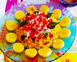 A picture of step 2 of Raw banana poha.