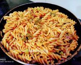 A picture of step 4 of Fusilli Masala Pasta.