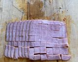 Rántotta bazsalikommal és sonkával recept fázis 3 fotója
