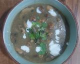 A picture of step 4 of Caramelized mushroom soup.
