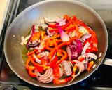 A picture of step 1 of Vegetable Fritatta.