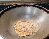 A picture of step 2 of Kollu chutney.