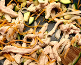 Foto del paso 4 de la receta: Pasta integral 🍝 con verduras 🥬🥒🥕 y pollo 🍗