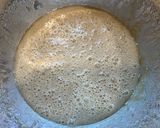 A picture of step 4 of Easy Banana Cake with Almond Nuts (Banana Fosting in separate recipe).