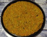 Foto del paso 3 de la receta: Pizza vegana con base de avena y chía y zanahoria con guarnición
