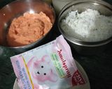 A picture of step 1 of Masoordal Modak.