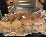 A picture of step 1 of Ackees with Baked Potatoes.