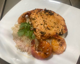 Foto del paso 8 de la receta: "Salmón a la mexicana con vinagreta de cilantro"