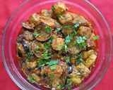 A picture of step 5 of Soya and Brinjal Curry (Gravy).