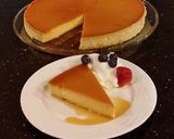 A picture of step 14 of Cheesecake Flan.
