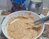 Foto del paso 4 de la receta: Budín integral de avena, arándanos y yogur sabor a duraznos con limón🍋🫐
