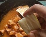 A picture of step 1 of Volcanic chicken with white sauce pasta.