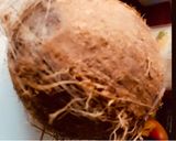 A picture of step 1 of Coconut Laddo.