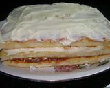 Foto del paso 8 de la receta: Chaja (torta con dulce de leche, crema y duraznos)
