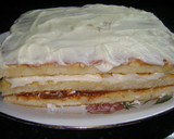 Foto del paso 8 de la receta: Chaja (torta con dulce de leche, crema y duraznos)