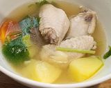 รูปขั้นตอนการทำที่ 3 ของ ซุปปีกไก่มันฝรั่ง