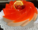Foto del paso 6 de la receta: Gelatina de refresco de mandarina con queso