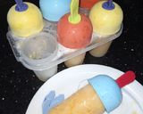 A picture of step 4 of Cardamom Mango Popsicles.