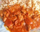 Ízes sértés paprikás tarhonyával recept fázis 5 fotója