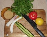 Une image de l'étape 1 de Salade de Boulgour HEALTHY 🥗(🥒🍅🧅🍋).