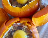 Une image de l'étape 4 de Petite courge Oeuf cocotte version végétarienne.