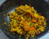 Spring onion potato stir-fry recipe step 3 photo
