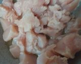 A picture of step 2 of Chicken tikka speghti pasta.