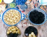 Hình bước làm 4 của món Chè hạt sen sương sáo đen