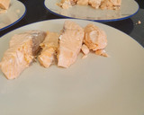 Foto del paso 3 de la receta: Salmón al vapor con sabor y verduras al horno