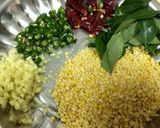 A picture of step 2 of Rice Moong balls.