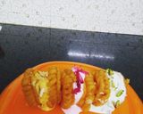 A picture of step 6 of Jalebi ice-cream sandwich.