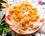 Hình bước làm 4 của món Da gà và bánh tráng chiên giòn rắc chà bông