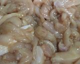 รูปขั้นตอนการทำที่ 1 ของ กะเพราอกไก่หมัก