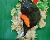 Foto langkah ke 4 dari resep Pepes Teri Basah Kemangi.