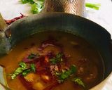 A picture of step 3 of Gujarati bamni dal.