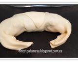 Foto del paso 6 de la receta Croissants de espinacas, queso de cabra y cebolla caramelizada