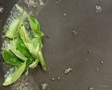 A picture of step 2 of Bittergourd fry.