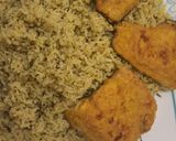 عکس مرحله 3 از دستور سبزی پلو با ماهی 🥰😋