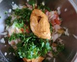A picture of step 2 of Tandoori mayo veg waffles sandwich.