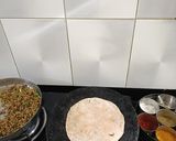A picture of step 5 of Mung paratha (no onion no garlic).