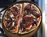 Une image de l'étape 15 de Trevisana aux tomates séchées mozzarella ail et oignon façon bruschetta.