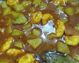 ওলকপি চিংড়ি মাছ দিয়ে (olkopi chingri mach diye recipe in Bengali) রেসিপির ধাপ 3 ছবি