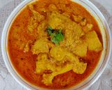 A picture of step 7 of Dahi masala gobhi.