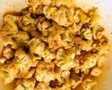 A picture of step 1 of Cauliflower Manchurian in Air fryer # theme challenge.
