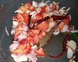 A picture of step 2 of Kadai Paneer.