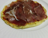 Foto del paso 4 de la receta: "Calzone" de tortilla, sobrasada, jamón y queso