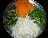 A picture of step 1 of Veg Spring Rolls.