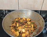 A picture of step 10 of FETA CHEESE DRY CURRY with METHI LEAVES.